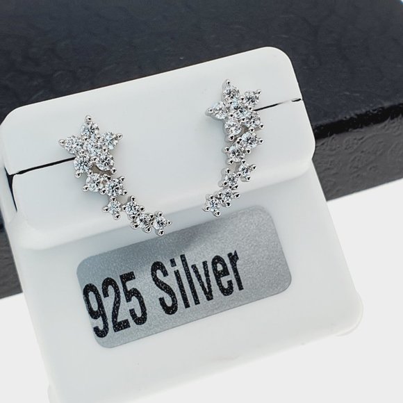 925 sterling silver luxury CZ earrings for women/girls, Best for RJUS2231 - Picture 4 of 10